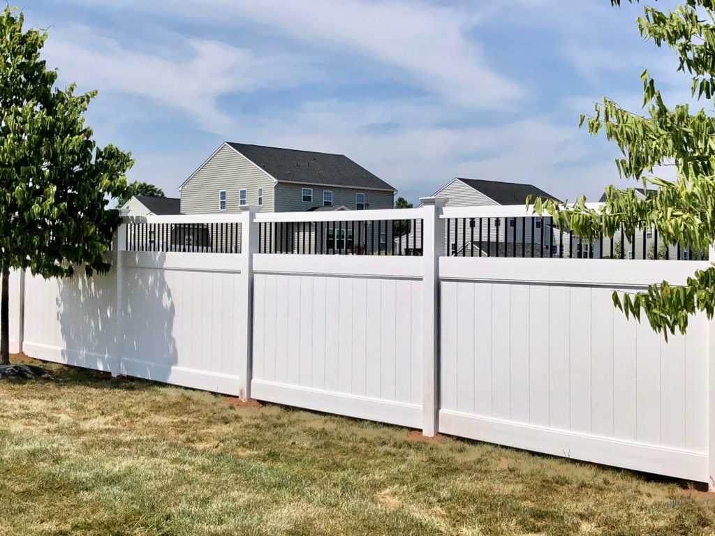 pvc vinyl fence installations by Montco Fence, a fence company