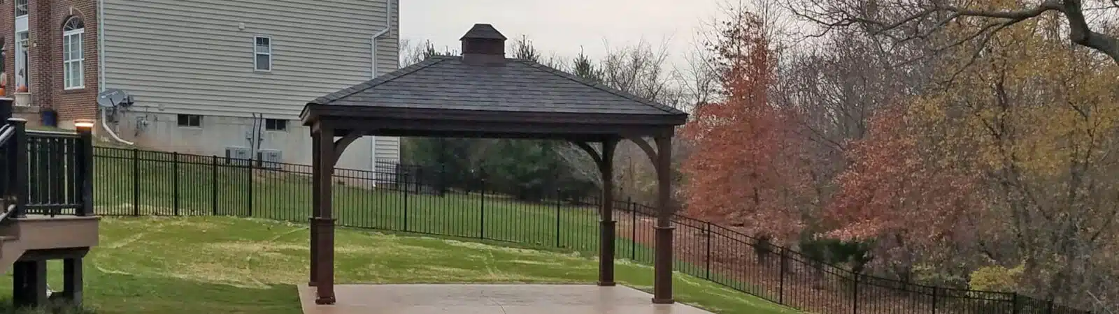 backyard gazebo from Montco Fence
