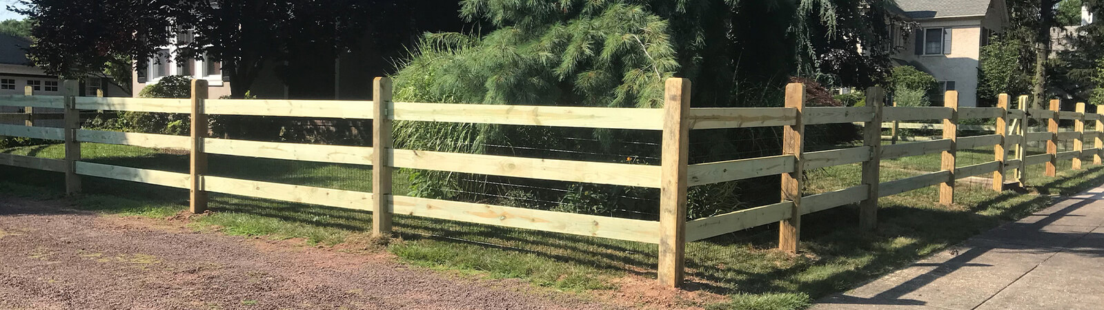 Split rail fence from Montco Fence