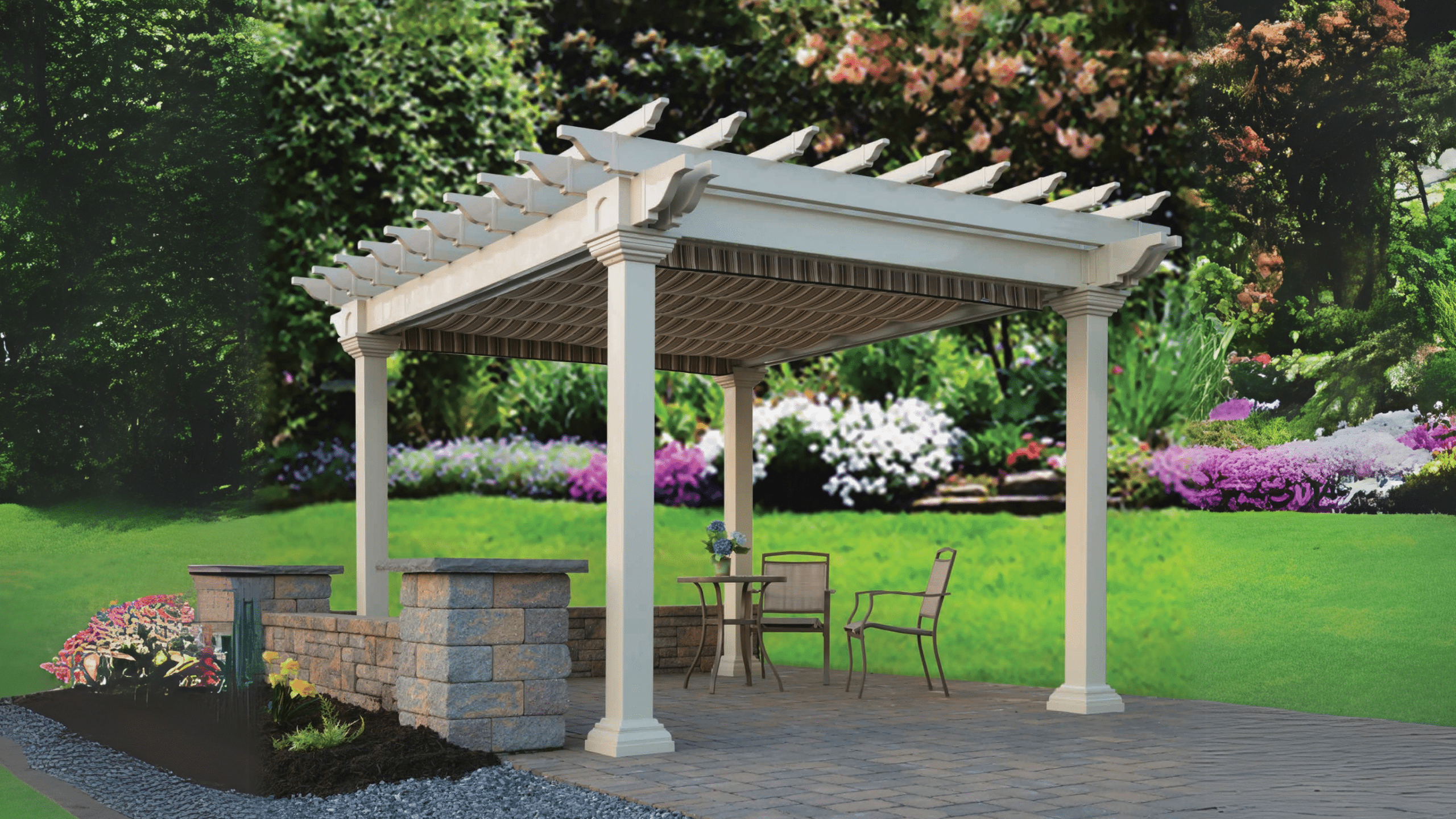 Pergola design ideas by Montco Fence to enhance outdoor living spaces.