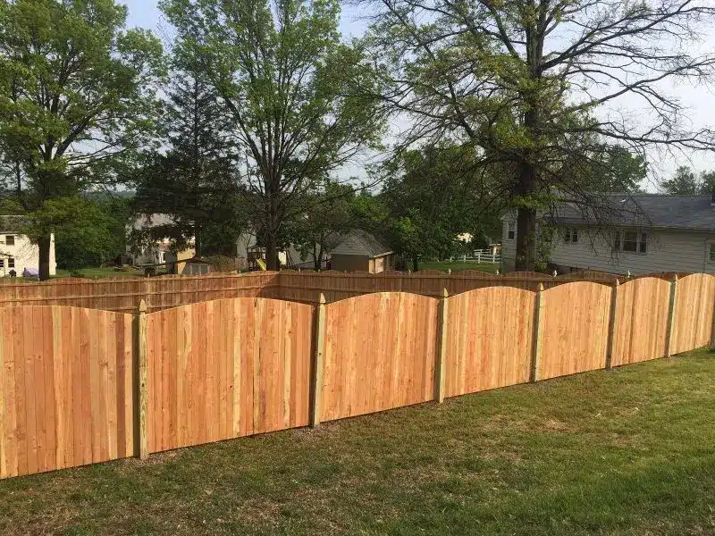 wood fence installation