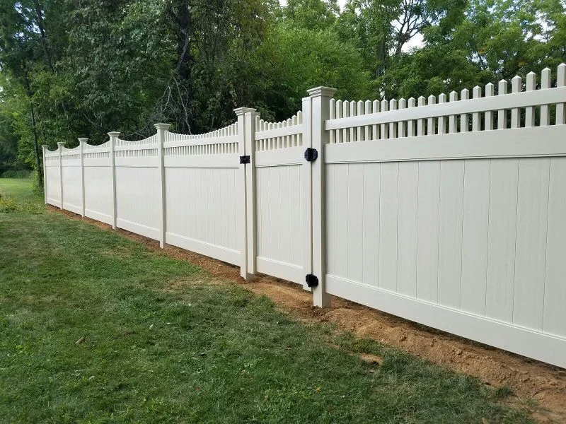scallop PVC vinyl fence for backyard and gate